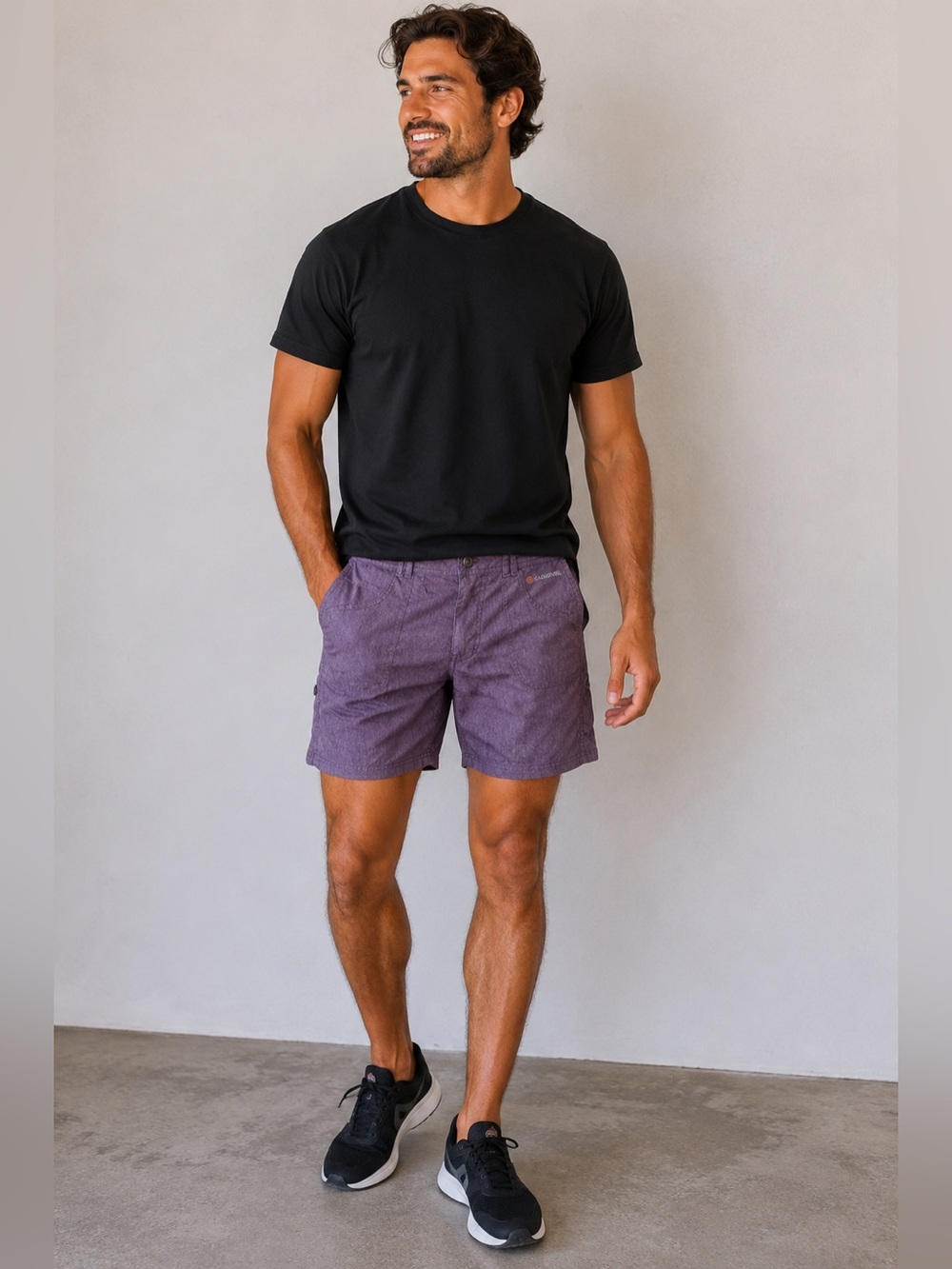 Cloudveil Men's Purple Athletic Shorts Size M Activewear Athleisure Sporty
